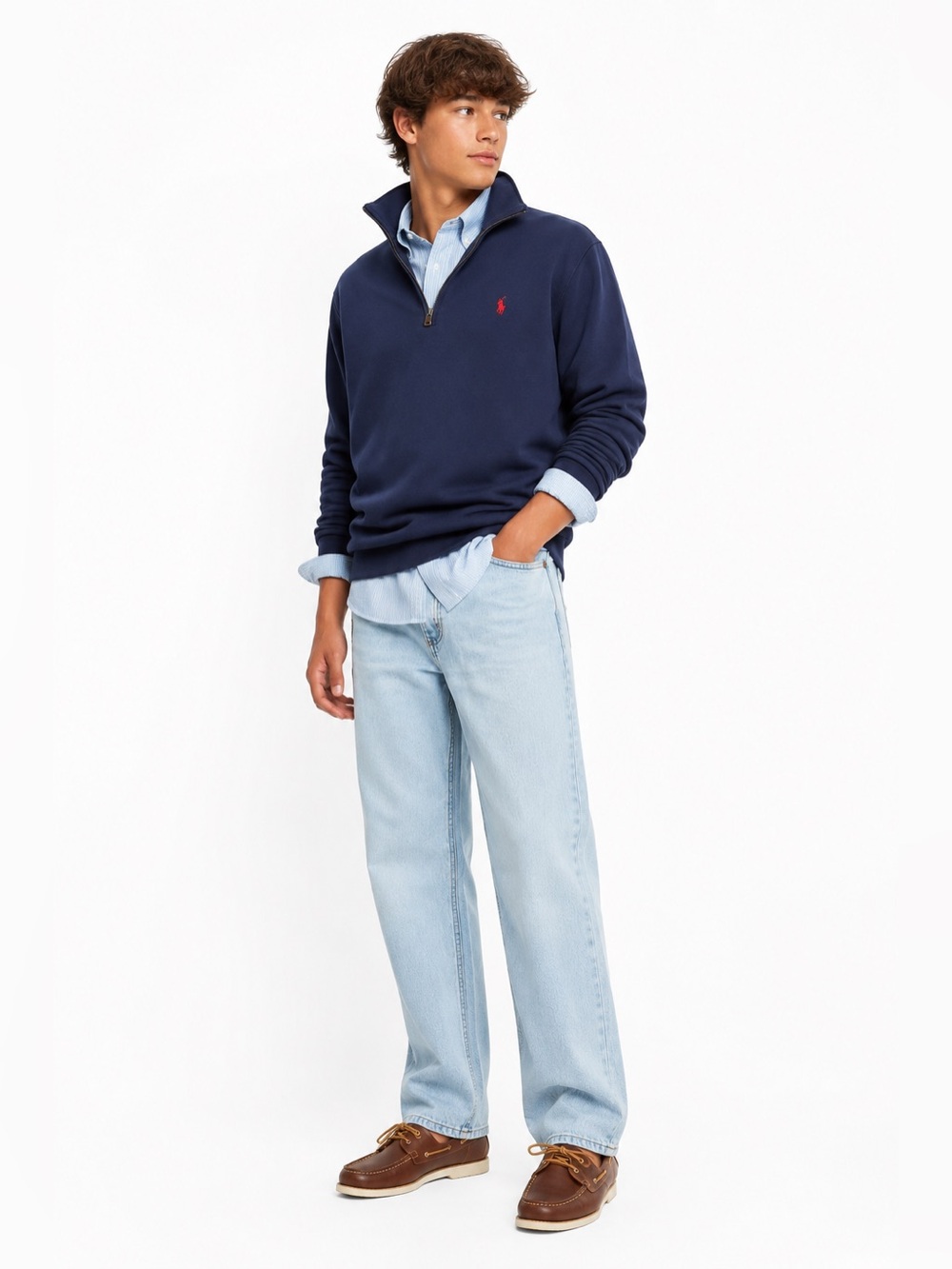 Wrangler Light Blue Straight-Leg Kids Jeans-NWT-00B